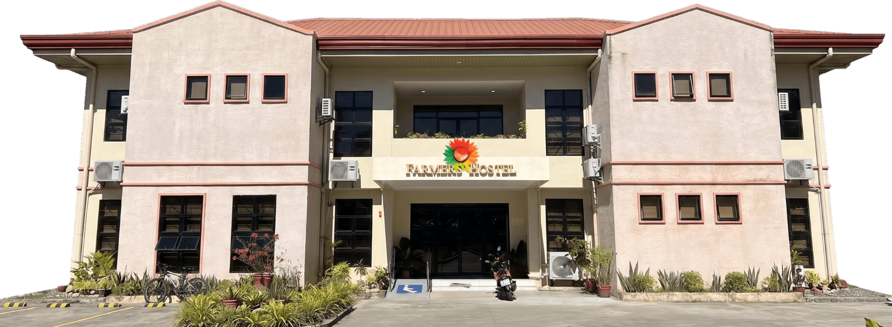 Farmers Hostel building inside the CLSU campus